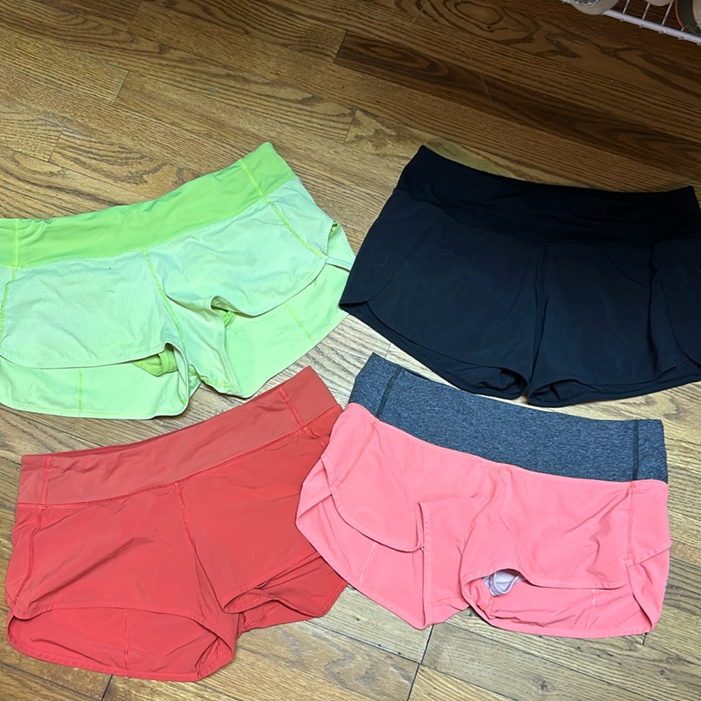 lululemon athletica Women's Shorts - Green, Black, Red, Pink